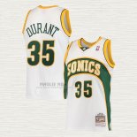 Maglia Kevin Durant NO 35 Seattle SuperSonics Mitchell & Ness 2007-08 Bianco