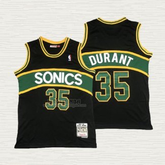 Maglia Kevin Durant NO 35 Seattle SuperSonics Mitchell & Ness 2007-08 Nero