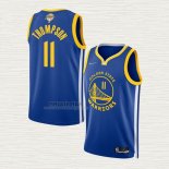 Maglia Klay Thompson NO 11 Golden State Warriors Icon 2022 NBA Finals Blu