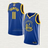 Maglia Klay Thompson NO 11 Golden State Warriors Icon 2022 NBA Finals Blu
