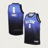 Maglia LeBron James NO 6 Bambino Boston Celtics All Star 2023 Blu