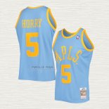 Maglia Robert Horry NO 5 Los Angeles Lakers Mitchell & Ness 2001-02 Blu