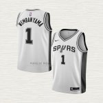 Maglia Victor Wembanyama NO 1 Bambino San Antonio Spurs Association 2022-23 Bianco