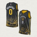 Maglia Donte Divincenzo NO 0 Golden State Warriors Citta 2022-23 Nero