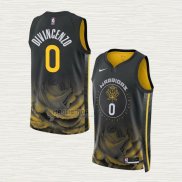 Maglia Donte Divincenzo NO 0 Golden State Warriors Citta 2022-23 Nero
