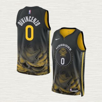 Maglia Donte Divincenzo NO 0 Golden State Warriors Citta 2022-23 Nero