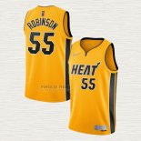 Maglia Duncan Robinson NO 55 Miami Heat Earned 2020-21 Or