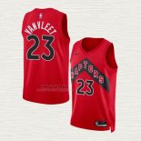 Maglia Fred Vanvleet NO 23 Toronto Raptors Icon 2022-23 Rosso