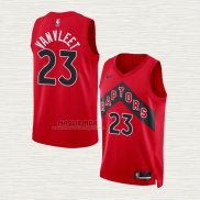 Maglia Fred Vanvleet NO 23 Toronto Raptors Icon 2022-23 Rosso