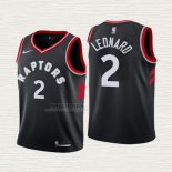 Maglia Kawhi Leonard NO 2 Bambino Toronto Raptors Statement 2018 Nero