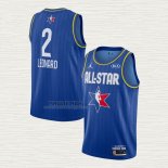 Maglia Kawhi Leonard NO 2 Los Angeles Clippers All Star 2020 Blu