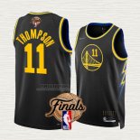Maglia Klay Thompson NO 11 Golden State Warriors Citta 2022 NBA Finals Nero
