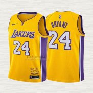 Maglia Kobe Bryant NO 24 Bambino Los Angeles Lakers Retirement 2017-2018 Or
