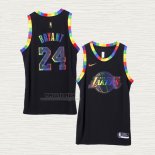 Maglia Kobe Bryant NO 24 Los Angeles Lakers Fashion Royalty 2022-23 Nero