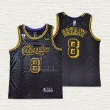 Maglia Kobe Bryant NO 8 Los Angeles Lakers Crenshaw Black Mamba Nero
