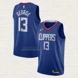 Maglia Paul George NO 13 Los Angeles Clippers Icon 2020-21 Blu