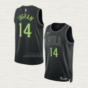 Maglia Brandon Ingram NO 14 New Orleans Pelicans Citta 2023-24 Nero
