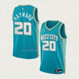 Maglia Gordon Hayward NO 20 Charlotte Hornets Citta 2023-24 Verde