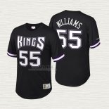 Maglia Jason Williams NO 55 Sacramento Kings Manica Corta Nero
