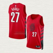 Maglia Jusuf Nurkic NO 27 Portland Trail Blazers Statement 2022-23 Rosso