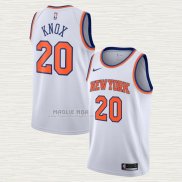 Maglia Kevin Knox NO 20 New York Knicks Association 2019-20 Bianco