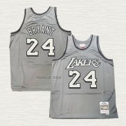 Maglia Kobe Bryant NO 24 Los Angeles Lakers Mitchell & Ness 1996-97 Grigio