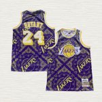 Maglia Kobe Bryant NO 24 Los Angeles Lakers Mitchell & Ness 2007-08 Viola2