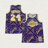 Maglia Kobe Bryant NO 24 Los Angeles Lakers Mitchell & Ness 2007-08 Viola2