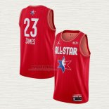 Maglia Lebron James NO 23 Los Angeles Lakers All Star 2020 Rosso