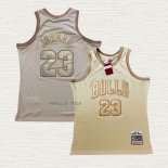Maglia Michael Jordan NO 23 Chicago Bulls Mitchell & Ness 1997-98 Or