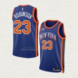 Maglia Mitchell Robinson NO 23 New York Knicks Citta 2023-24 Blu