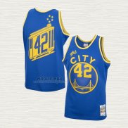 Maglia Nate Thurmond NO 42 Golden State Warriors Mitchell & Ness 1966-67 Blu