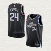 Maglia Norman Powell NO 24 Los Angeles Clippers Citta 2022-23 Nero