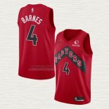 Maglia Scottie Barnes NO 4 Toronto Raptors Icon 2020-21 Rosso
