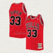 Maglia Scottie Pippen NO 33 Chicago Bulls Mitchell & Ness 1997-98 NBA Finals Rosso