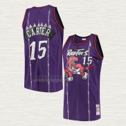 Maglia Vince Carter NO 15 Toronto Raptors Mitchell & Ness Viola