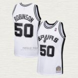 Maglia David Robinson NO 50 San Antonio Spurs Mitchell & Ness 1998-99 Bianco