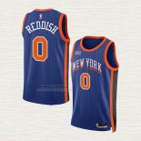 Maglia Donte Divincenzo NO 0 New York Knicks Citta 2023-24 Blu