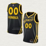 Maglia Jonathan Kuminga NO 00 Golden State Warriors Citta 2023-24 Nero