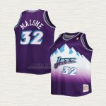 Maglia Karl Malone NO 32 Bambino Utah Jazz Mitchell & Ness 1996-97 Viola