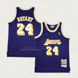 Maglia Kobe Bryant NO 24 Bambino Los Angeles Lakers Mitchell & Ness 2007-08 Viola