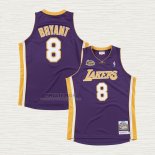 Maglia Kobe Bryant NO 8 Los Angeles Lakers Icon 2000-01 Finals Bound Viola