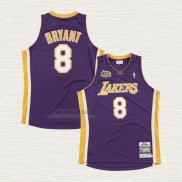 Maglia Kobe Bryant NO 8 Los Angeles Lakers Icon 2000-01 Finals Bound Viola