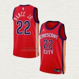 Maglia Larry Nance Jr NO 22 New Orleans Pelicans Statement 2023-24 Rosso