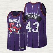 Maglia Pascal Siakam NO 43 Toronto Raptors Classic Edition Viola