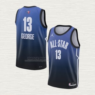 Maglia Paul George NO 13 Los Angeles Clippers All Star 2023 Blu