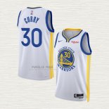 Maglia Stephen Curry NO 30 Golden State Warriors Association 2022-23 Bianco