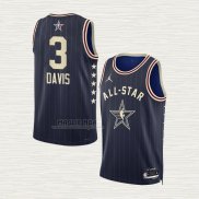 Maglia Anthony Davis NO 3 Los Angeles Lakers All Star 2024 Blu