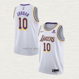 Maglia DeAndre Jordan NO 10 Los Angeles Lakers Association 2021-22 Bianco