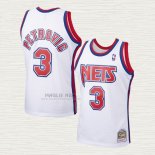Maglia Drazen Petrovic NO 3 Brooklyn Nets Mitchell & Ness 1992-93 Bianco